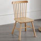 Silla de comedor de madera contemporánea silla lateral de viento en el acabado mate para interiores