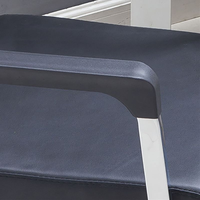 Moderner schwarzer Lederschalter Stuhl mit Mid Back und High Back Home Office Stuhl