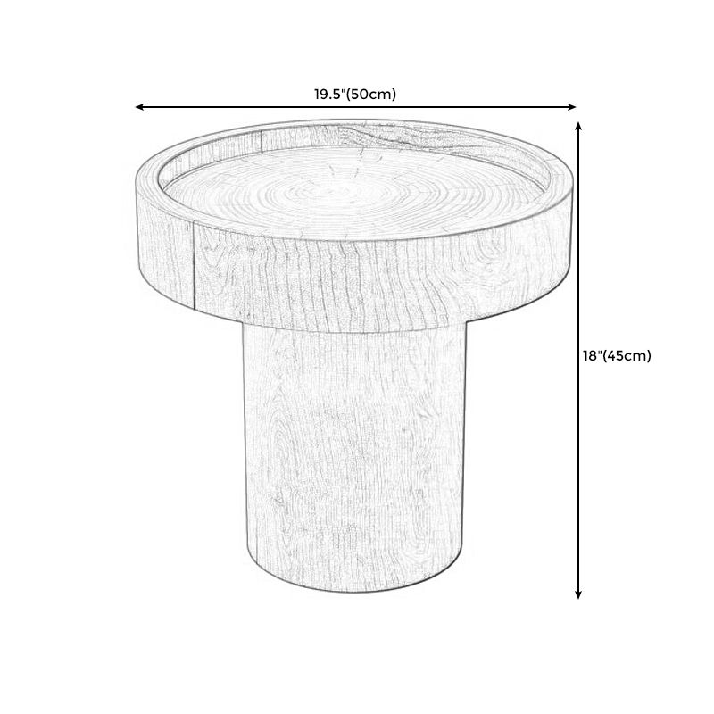 Pedestal End Table Natural/brown Round Wood Side End Table for Living Room Clearhalo 'Coffee & Accent Tables' 'End & Side Tables' 'end_side_table' 'end_side_tables' 'furn' 'furn_end_side_tables' 'Furniture' 'furniture_end_side_table' 'Living Room Furniture' 1200x1200_f5c304b7-fc94-4cf2-87aa-fab62dd6df25