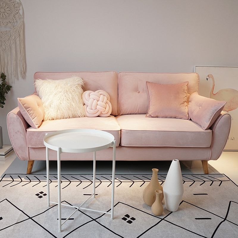 Pillow Top Arm Sofa with Tufted Back for Apartment 35.43" Wide