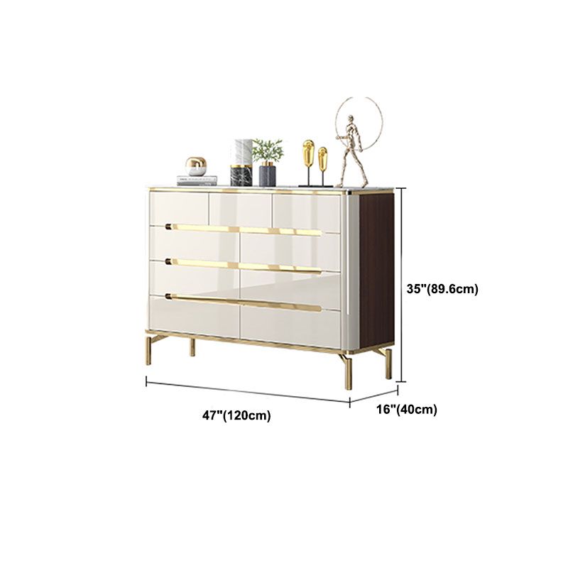 15,75-inch breedte opbergkast steen top opbergkast dressoir voor slaapkamer