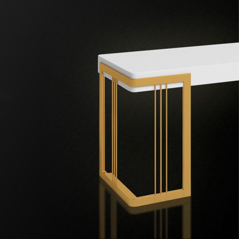 Escritorio de madera artificial escritorio rectangular Glam Office Desk 1 Cajón