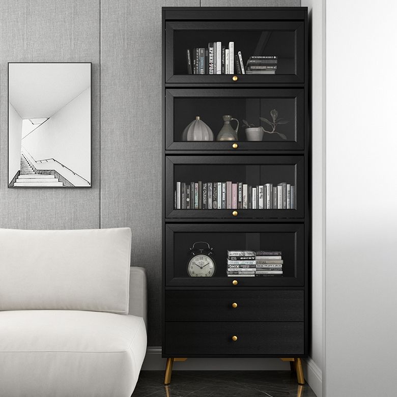 Modern Style Bookcase Standard Closed Back Wooden Bookshelf with Doors Clearhalo 'Bookcases' 'furn' 'furn_bookcases' 'Furniture' 'Office Furniture' 1200x1200_f5c752ba-79de-4be5-833a-07eb203f1b50