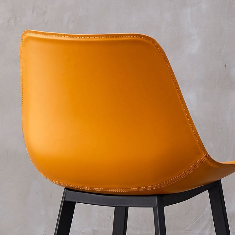 Leather Bar Stool Modern Backrest Counter Stool for Dining Room Clearhalo 'Bar Furniture' 'Bar Stools' 'bar_stools' 'furn' 'furn_bar_stools' 'Furniture' 'Kitchen & Dining Furniture' 1200x1200_f5c81a78-bdf2-44e9-88ba-744aa58a04be