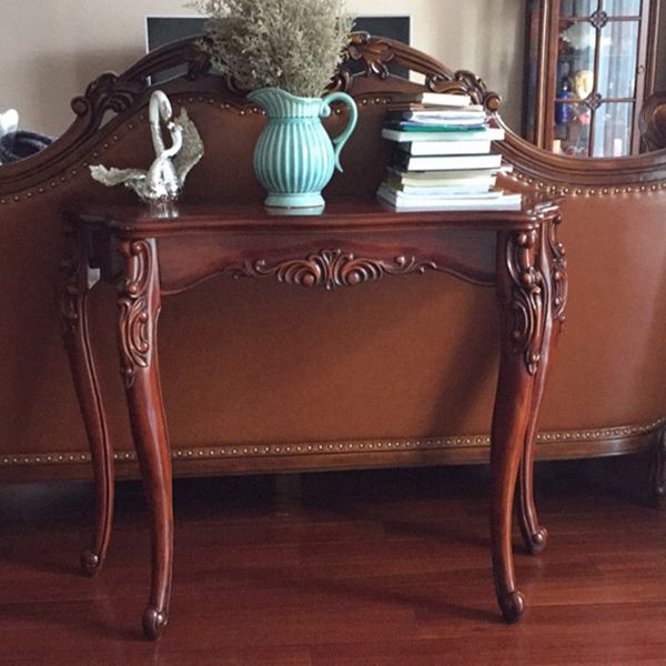 Tavolo da console resistente alla mezza luna in legno per le legno per la sala