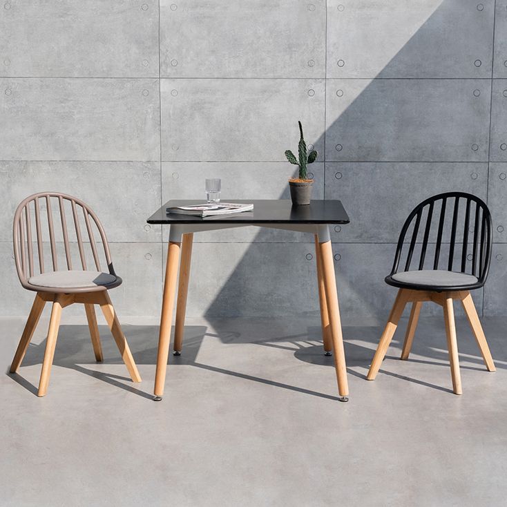 Scandinavian Dining Chair Windsor Back Side Chair with Wood Legs for Home Use Clearhalo ' kitchen&dining_furn' 'Dining Chairs' 'Dining Tables & Seating' 'dining_chair' 'furn' 'furn_dining_chair' 'Furniture' 'furniture_dining_chair' 'Kitchen & Dining Furniture' 'kitchen' 1200x1200_f5ca3771-52ad-4722-ac30-ed5f40266383