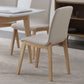 Contemporary Kitchen Dining Side Chair Wood Parsons Chair in White