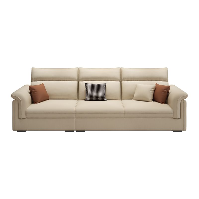 Contemporary Faux Leather Sofa with Ottoman Included in Pine Wood Clearhalo 'furn' 'furn_sofas' 'Furniture' 'Living Room Furniture' 'Sofa' 'sofas' 1200x1200_f5ccd58e-b648-4098-9cd8-b17caea6620b