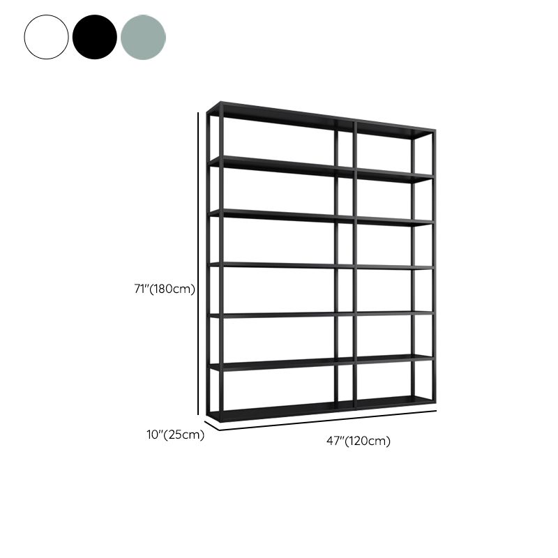 Scandinavian Open Back Standard Bookshelf Metal Shelves Included Bookcase Clearhalo 'Bookcases' 'furn' 'furn_bookcases' 'Furniture' 'Office Furniture' 1200x1200_f5cda331-e267-43c4-9a0f-663ae08c47f7