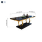 Traditional Luxury Dining Table Rectangle Stone Dining Table with Gold Frame for Home Use Clearhalo ' dining_table' 'Dining Tables & Seating' 'Dining Tables' 'furn' 'furn_dining_table' 'Furniture' 'furniture_dining_table' 'Kitchen & Dining Furniture' 'kitchen&dining_furn' 'kitchen' 'kitchen_dining_table' 1200x1200_f5cf75fc-95c6-4396-b516-b9fa85e52051