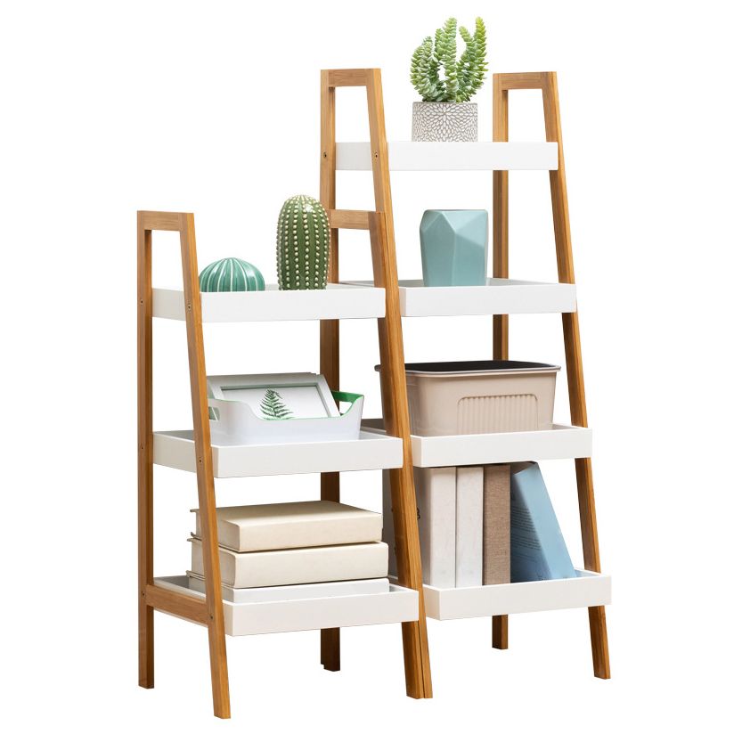 Houten open boekenplank moderne rechthoek boekenkast met planken