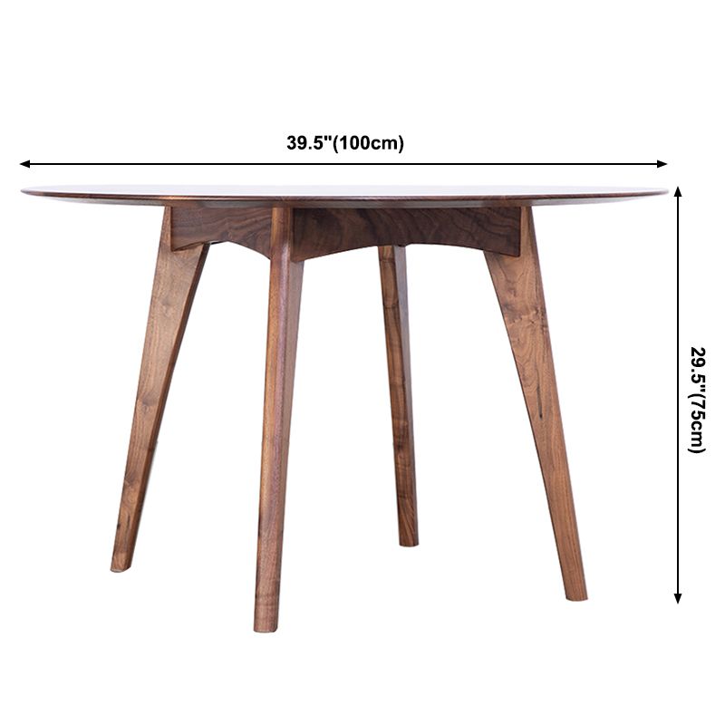 Simplicity Style Round Dining Table Solid Wood Dinner Table with 4 Legs Clearhalo ' dining_table' 'Dining Tables & Seating' 'Dining Tables' 'furn' 'furn_dining_table' 'Furniture' 'furniture_dining_table' 'Kitchen & Dining Furniture' 'kitchen&dining_furn' 'kitchen' 'kitchen_dining_table' 1200x1200_f5d01fa2-321d-45a1-a362-5e8f80e7ed98