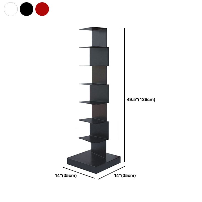 Modem Metal Bookshelf Geometric Shelf Bookshelf for Home Office 13.8" W Clearhalo 'Bookcases' 'furn' 'furn_bookcases' 'Furniture' 'Office Furniture' 1200x1200_f5d06a9a-7bcd-4233-b1e5-e29c13a89e23