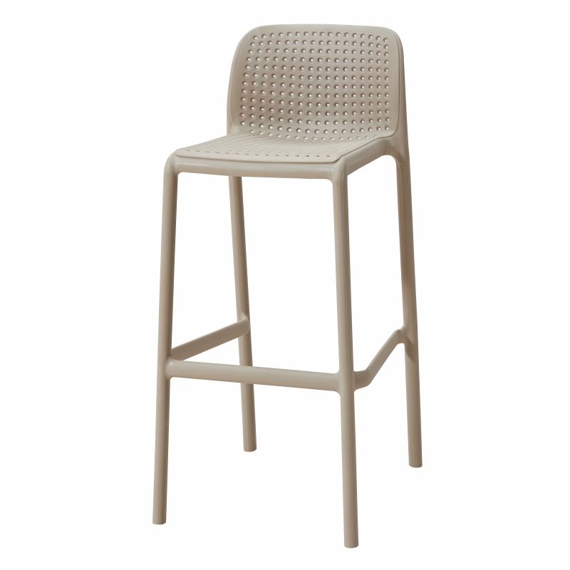 Scandinavia Style Bar-stool PP Legs Rectangle Seat Barstool with Low Back for Kitchen Clearhalo 'Bar Furniture' 'Bar Stools' 'bar_stools' 'furn' 'furn_bar_stools' 'furniture_bar_stools' 'Kitchen & Dining Furniture' 'kitchen&dining_furn' 'kitchen' 'kitchen_furn' Furniture' 1200x1200_f5d08719-ce1a-4008-ae8d-67e4ba5b666b