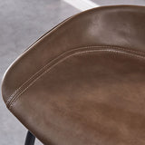 Tabouret de comptoir de style industriel tabouret de bar rembourré sans jambes en métal avec des jambes en métal