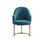 Glam Velvet Dining Room Chairs Upholstered Arm Chair for Restaurant Use