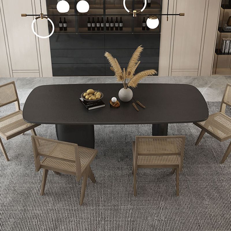 Table à manger en bois massif table de restauration de style contemporain pour la cuisine maison