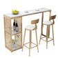 Stone Top Bar Dining Table Traditional Luxury Rectangle Bar Table with Gold Sled Base Clearhalo 'Bar Furniture' 'Bar Tables' 'bar_tables' 'furn' 'furn_bar_tables' 'Furniture' 'furniture_bar_tables' 'Kitchen & Dining Furniture' 1200x1200_f5d48460-4789-4b6f-9236-1330955588a4