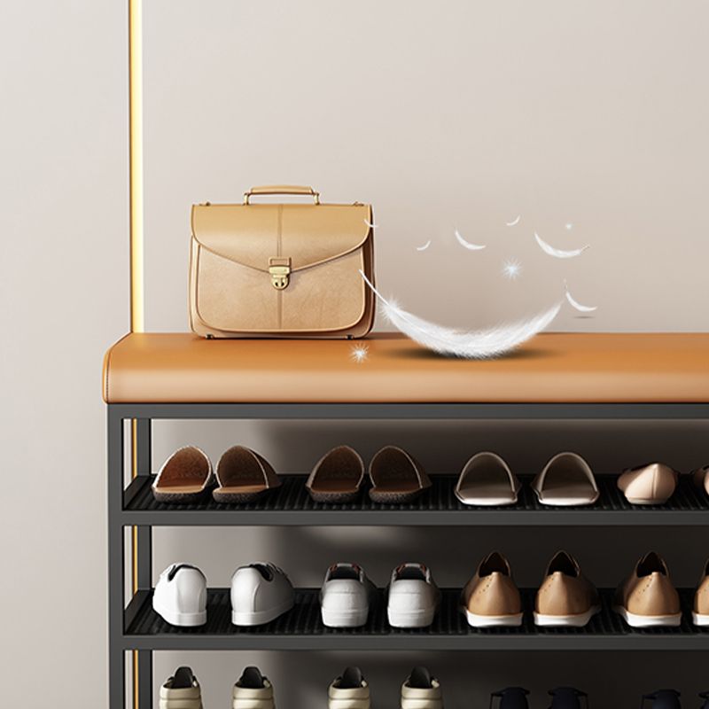 Modern Cushioned Seating Bench Rectangle Shoe Storage Entryway Bench Clearhalo 'Benches' 'Chairs & Seating' 'furn' 'furn_benches' 'Furniture' 'Living Room Furniture' 1200x1200_f5d4b0d9-7ae3-43b7-8741-662fbf0e8adf