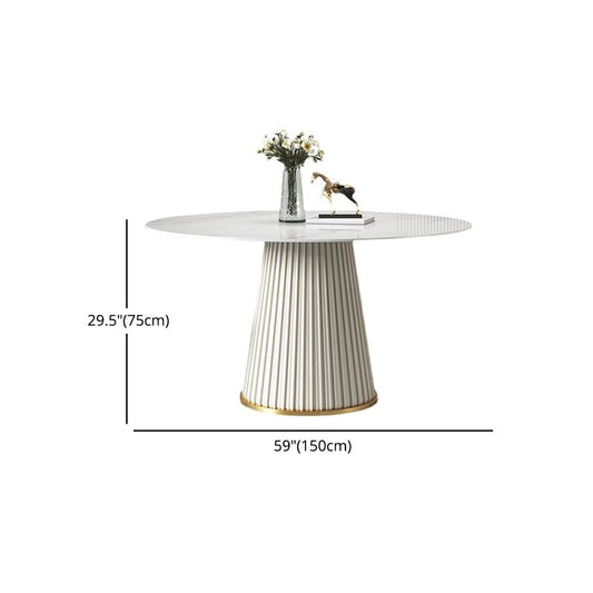 1/3/4/7 Pcs Metal Modern Dining Room Set with Round Table and Metal Base Dining Set Clearhalo 'Dining Room Sets' 'Dining Tables & Seating' 'dining_room_set' 'furn' 'furn_dining_room_set' 'Furniture' 'furniture_dining_room_set' 'Kitchen & Dining Furniture' 'kitchen&dining_furn' 'kitchen' 1200x1200_f5d5c2fd-5c5e-44e2-866c-eb9e44e983f8