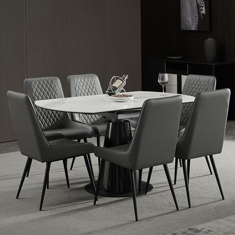 Sedia da sala da pranzo imbottita industriale cucina sedia laterale parsons