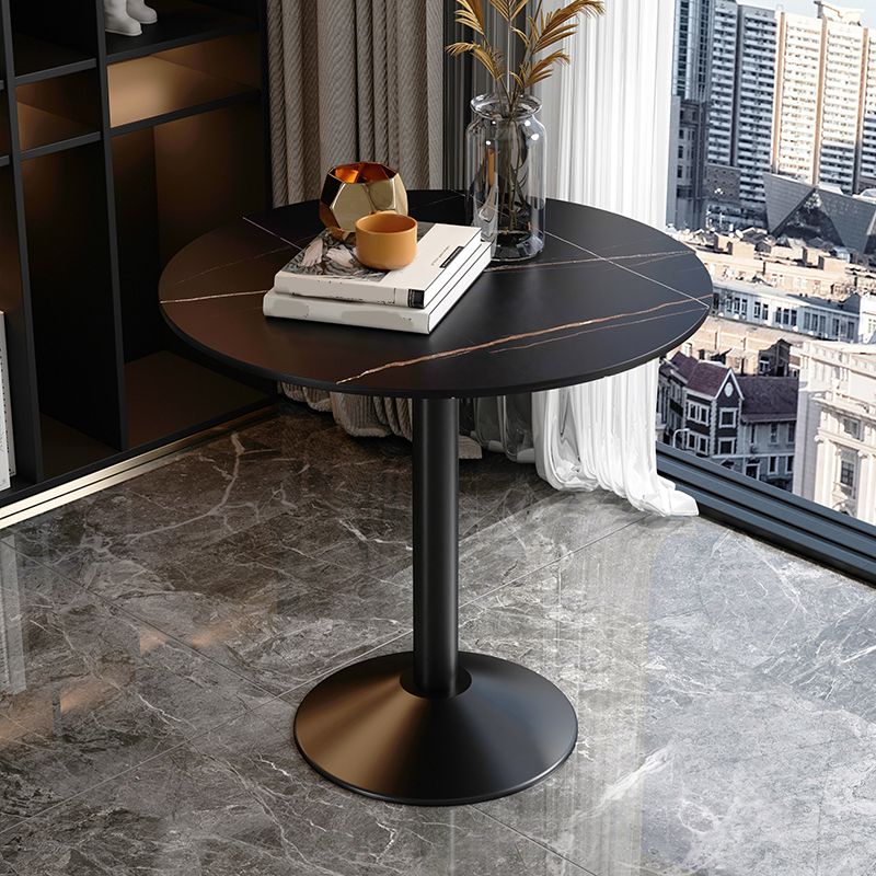 Glam Style Dining Table Round Stone Top Dinner Table Kitchen Home Clearhalo 'Dining Tables & Seating' 'Dining Tables' 'dining_table' 'furn' 'furn_dining_table' 'Furniture' 'furniture_dining_table' 'Kitchen & Dining Furniture' 'kitchen' 'kitchen_dining_table' 1200x1200_f5d76f5f-2419-4735-92be-cc2a3f062faa