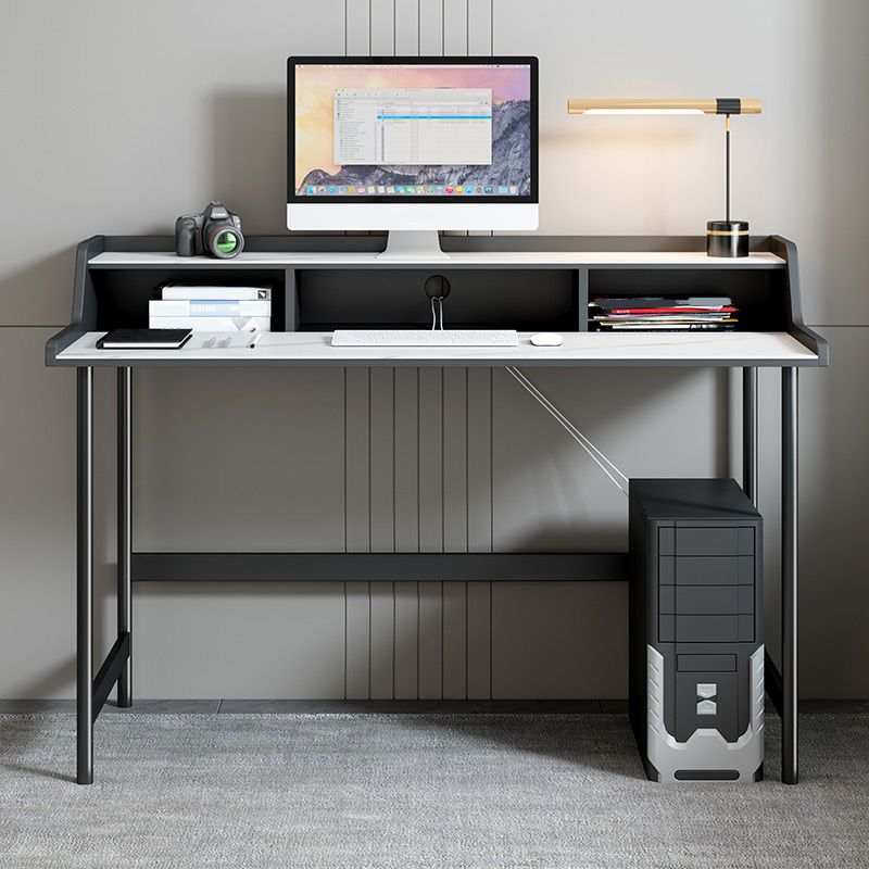 Scrivania contemporanea per la scrivania della scrivania di marmo bianco o dell'ufficio