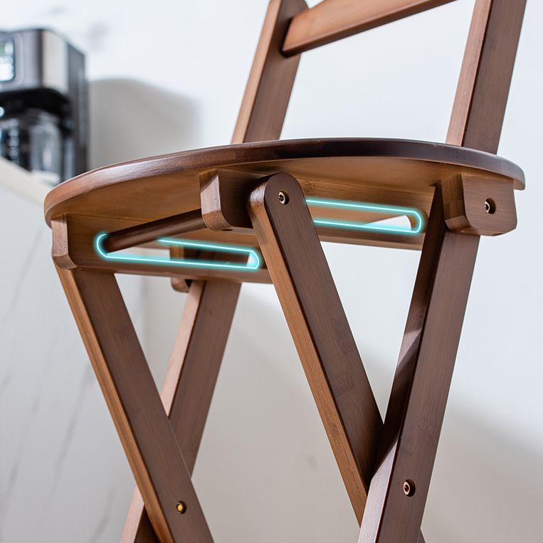 Modern Armless Backrest Counter Stool Wood Study Bar Stool with Wooden Seat and Pedal Clearhalo 'Bar Furniture' 'Bar Stools' 'bar_stools' 'furn' 'furn_bar_stools' 'furniture_bar_stools' 'Kitchen & Dining Furniture' 'kitchen&dining_furn' 'kitchen' 'kitchen_furn' Furniture' 1200x1200_f5da2092-d95e-406d-a0c4-85ef60c4391f