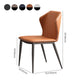 Contemporary Style Kitchen Metal Chair Wingback Dining Armless Side Chair (Set of 2) Clearhalo ' kitchen&dining_furn' 'Dining Chairs' 'Dining Tables & Seating' 'dining_chair' 'furn' 'furn_dining_chair' 'Furniture' 'furniture_dining_chair' 'Kitchen & Dining Furniture' 'kitchen' 1200x1200_f5dd0c77-6c84-4806-a659-c0bff1a37e1c