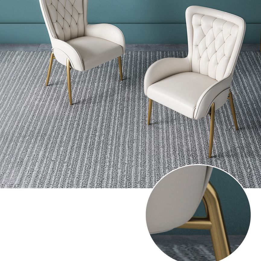 Nordic Style Metal Dining Room Chairs Tufted Parsons Arm Chair for Restaurant Clearhalo ' kitchen&dining_furn' 'Dining Chairs' 'Dining Tables & Seating' 'dining_chair' 'furn' 'furn_dining_chair' 'Furniture' 'furniture_dining_chair' 'Kitchen & Dining Furniture' 'kitchen' 1200x1200_f5e1018f-ad06-4e09-b8da-7976f7b1bb05