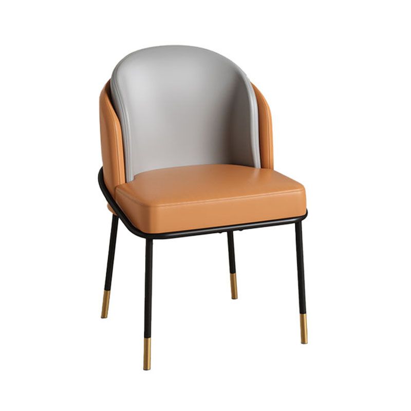 Glam Metal Dining Room Chairs Parsons Armless Dining Chairs for Restaurant Use Clearhalo ' kitchen&dining_furn' 'Dining Chairs' 'Dining Tables & Seating' 'dining_chair' 'furn' 'furn_dining_chair' 'Furniture' 'furniture_dining_chair' 'Kitchen & Dining Furniture' 'kitchen' 1200x1200_f5e15c87-dbf0-4fc7-988f-0b473f669322