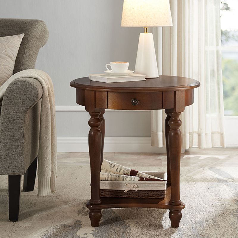 Table d'appoint à traîneau de rangement en bois de 60 cm de haut pour chambre à coucher