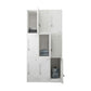 Steel Wardrobe Armoire with Lock Hinged Wardrobe Cabinet for Home