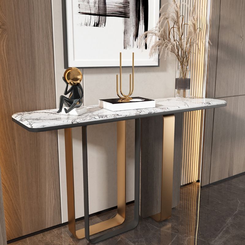 Tabella di accento glam da 31 "H TABELLO DI ACCENTO DEL RECTALLO BIANCO