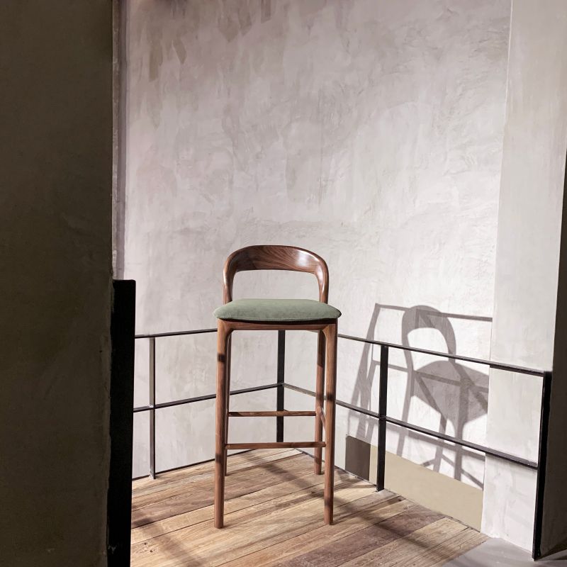 Brown Ash Wood Counter Stools Industrial Green Velvet Stools Clearhalo 'Bar Furniture' 'Bar Stools' 'bar_stools' 'furn' 'furn_bar_stools' 'Furniture' 'Kitchen & Dining Furniture' 1200x1200_f5e66e47-3b7e-47e7-a6a3-15e837f5f561