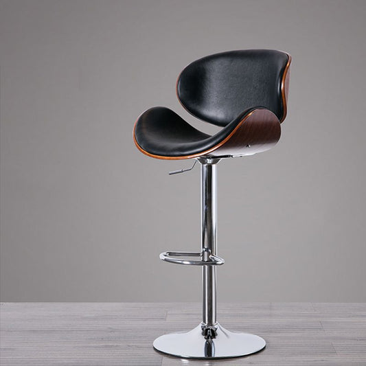 Contemporary Style Bar-stool Adjustable Leather Counter Bar Stool with Metal Legs Clearhalo 'Bar Furniture' 'Bar Stools' 'bar_stools' 'furn' 'furn_bar_stools' 'Furniture' 'furniture_bar_stools' 'Kitchen & Dining Furniture' 1200x1200_f5e8a542-7b7c-4570-af44-8a00fdc47340