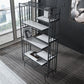 Estantería abierta estantería moderna de metal para comedor 70.9 "h x 11.8" W