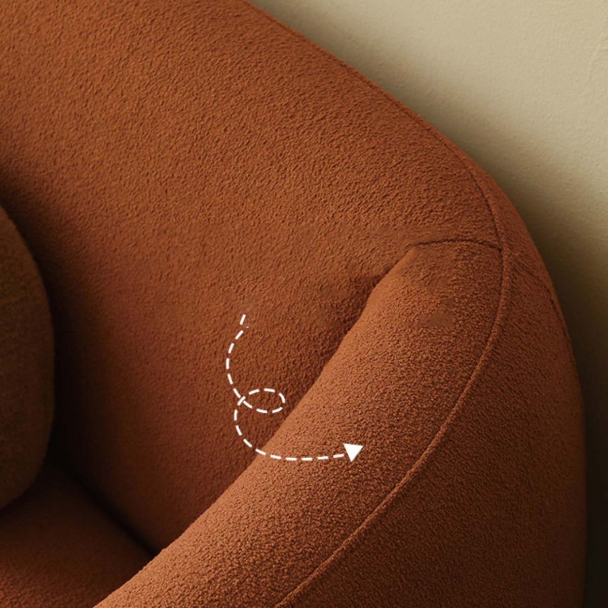 Contemporary Wool Standard Sofa with Tight Back and Tuxedo Arm