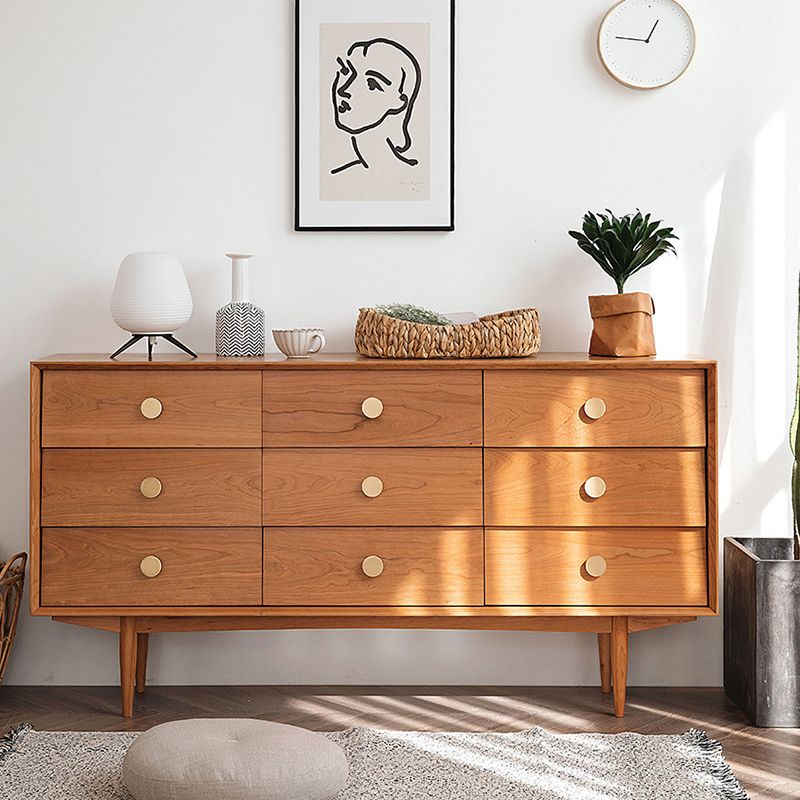 Contemporary Rectangle Wood Accent Cabinet Knobs Cabinet with Drawer Clearhalo 'Cabinets & Chests' 'cabinets_chests' 'furn' 'furn_cabinets_chests' 'Furniture' 'Living Room Furniture' 1200x1200_f5ec425c-298b-485a-8760-d321278f3757