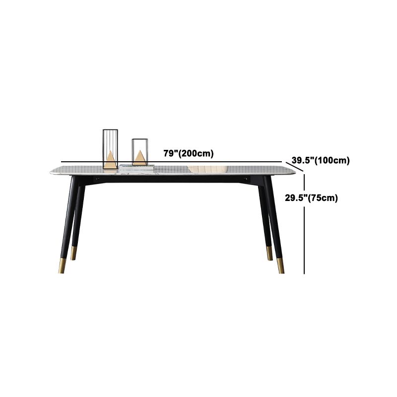 Modern Rectangle Sintered Stone Table Set 1/2/4/5/7 Pieces Dining Set Clearhalo 'Dining Room Sets' 'Dining Tables & Seating' 'dining_room_set' 'furn' 'furn_dining_room_set' 'Furniture' 'Kitchen & Dining Furniture' 1200x1200_f5ed53f5-421f-4ca1-8a1c-199d403e9e6f