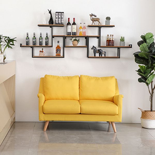 Industrial Floating Shelf Bookcase Metal and Wooden Bookshelf Clearhalo 'Bookcases' 'furn' 'furn_bookcases' 'Furniture' 'Office Furniture' 1200x1200_f5eeab1e-3d3f-471b-aa00-43a5c1997fe5