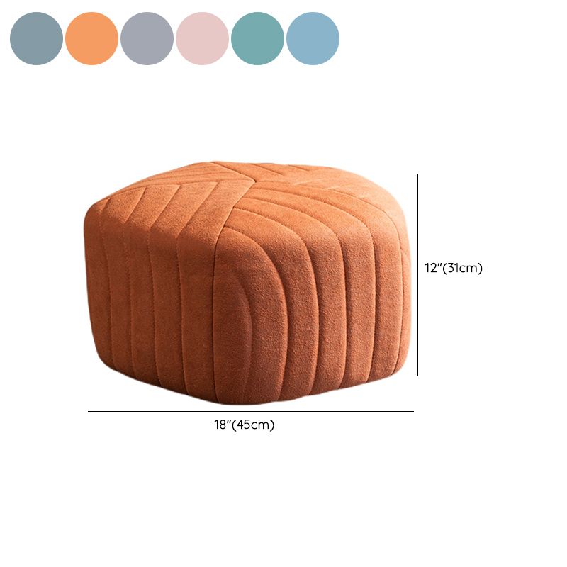 Solid Color Plush Foot Stool Modern Simple Pentagonal Upholstered Footstool Clearhalo 'furn' 'furn_ottomans_poufs' 'Furniture' 'Living Room Furniture' 'Ottomans & Poufs' 'ottomans_poufs' 1200x1200_f5eecabb-48f1-4053-987e-9ac293544fae