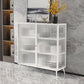 Glam Metal Sideboard a buffet Porte in vetro armadi a buffet