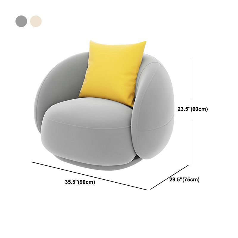 Contemporary 23.6" /27.5"H Wool/Velvet Slope Arm Sofa For Living Room Clearhalo 'furn' 'furn_sofas' 'Furniture' 'Living Room Furniture' 'Sofa' 'sofas' 1200x1200_f5f0b3d9-3c1c-41e3-824f-3dea2d7ccd12