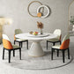 Nordic Round Sintered Stone Dining Table for 4/6 with Pedestal Base Dining Set for Restaurant Clearhalo 'Dining Room Sets' 'Dining Tables & Seating' 'dining_room_set' 'furn' 'furn_dining_room_set' 'Furniture' 'furniture_dining_room_set' 'Kitchen & Dining Furniture' 'kitchen&dining_furn' 'kitchen' 1200x1200_f5f0ff98-d558-4688-8e93-03695852c2c1