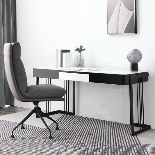 Scrivania industriale da ufficio rettangolare scrivania con gambe metalliche