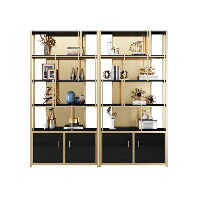 12"W 79"H Bookshelf Glam Style Open Back Bookcase for Study Room Home Office Clearhalo 'Bookcases' 'furn' 'furn_bookcases' 'Furniture' 'furniture_bookcases' 'kitchen' 'kitchen_bookcases' 'Living Room Furniture' 'Office Furniture' 1200x1200_f5f620f1-5462-4024-9a92-807a0ba25aec