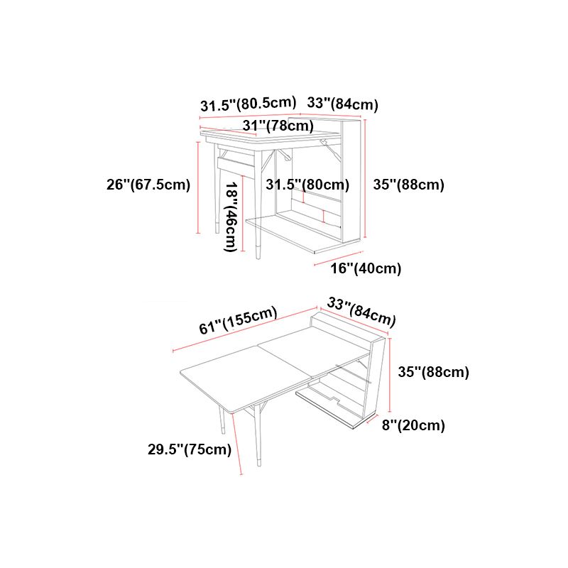 60'' Foldable Ash Wood Dining Table Medieval Modern Rectangle Table with 3 Legs Clearhalo ' dining_table' 'Dining Tables & Seating' 'Dining Tables' 'furn' 'furn_dining_table' 'Furniture' 'furniture_dining_table' 'Kitchen & Dining Furniture' 'kitchen&dining_furn' 'kitchen' 'kitchen_dining_table' 1200x1200_f5f6a4ba-eff7-4dcf-ba8b-1718658628a4