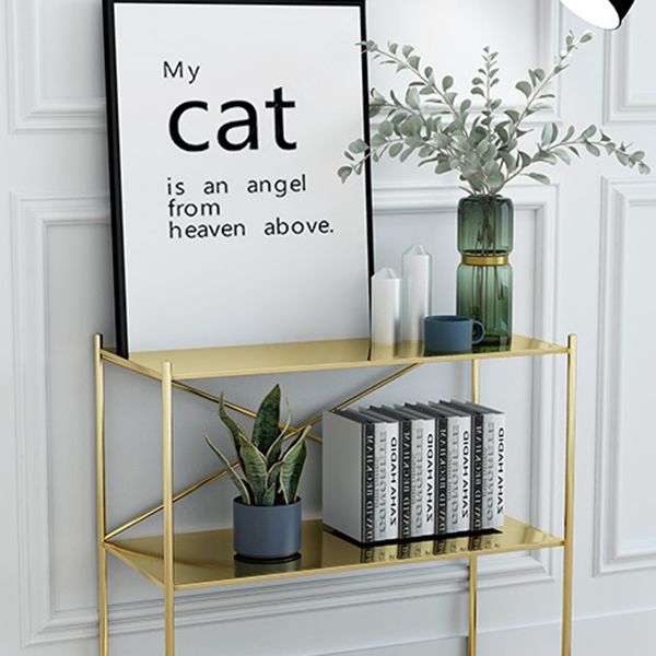 Contemporary Rectangle Accent Table Antique Finish Console Sofa Table Clearhalo 'Console Tables' 'console_tables' 'Entry & Mudroom Furniture' 'furn' 'furn_console_tables' 'Furniture' 1200x1200_f5f6ec59-719f-4f02-ac8e-6131419e694f