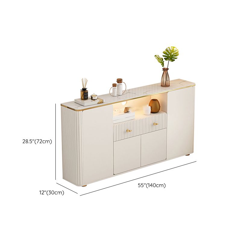 Stone TV Stand Console Glam Media Console TV Stand with Drawers Clearhalo 'furn' 'furn_tv_stands_entertainment_centers' 'Furniture' 'Living Room Furniture' 'TV Stands & Entertainment Centers' 'TV Stands & Media Storage Furniture' 'tv_stands_entertainment_centers' 1200x1200_f5f77d29-cae2-4140-9808-fa671963c040